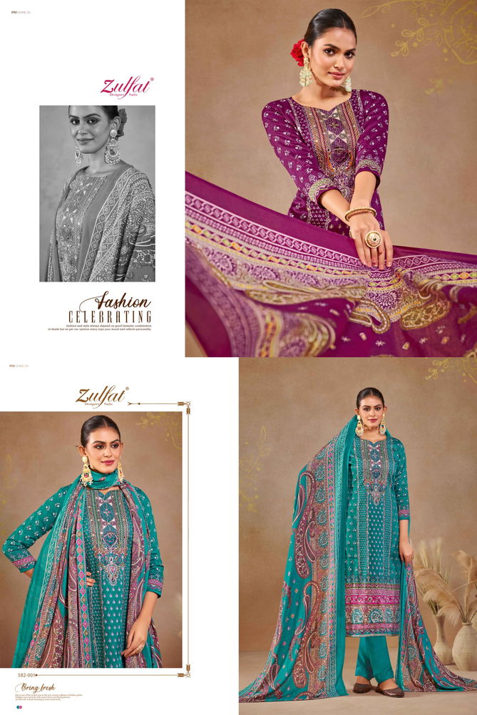 Sajni By Zulfat Printed Jam Cotton Dress Material Wholesale Shop In Surat